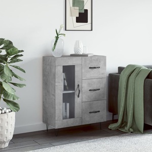 vidaXL, vidaXL Sideboard Betongrau 69,5x34x90 cm Holzwerkstoff