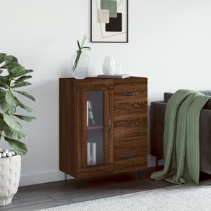 vidaXL, vidaXL Sideboard Braun Eichen-Optik 69,5x34x90 cm Holzwerkstoff