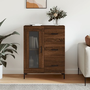 vidaXL, vidaXL Sideboard Braun Eichen-Optik 69,5x34x90 cm Holzwerkstoff