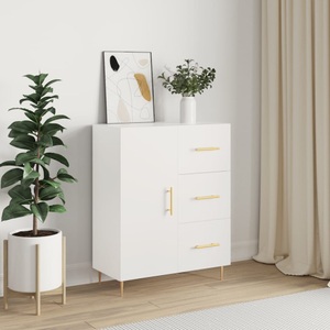 vidaXL, vidaXL Sideboard Weiß 69,5x34x90 cm Holzwerkstoff