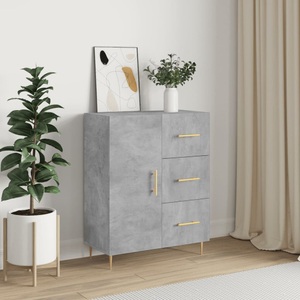 vidaXL, vidaXL Sideboard Betongrau 69,5x34x90 cm Holzwerkstoff