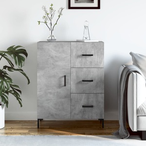 vidaXL, vidaXL Sideboard Betongrau 69,5x34x90 cm Holzwerkstoff