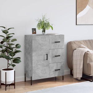 vidaXL, vidaXL Sideboard Betongrau 69,5x34x90 cm Holzwerkstoff