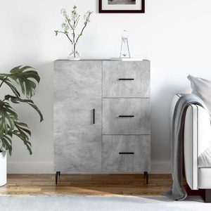 vidaXL, vidaXL Sideboard Betongrau 69,5x34x90 cm Holzwerkstoff