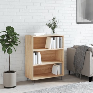 vidaXL, vidaXL Bücherregal Sonoma-Eiche 69,5x32,5x90 cm Holzwerkstoff, vidaXL Bücherregal Sonoma-Eiche 69,5x32,5x90 cm Holzwerkstoff