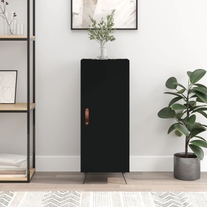 vidaXL, vidaXL Sideboard Schwarz 34,5x34x90 cm Holzwerkstoff