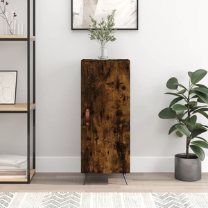 vidaXL, vidaXL Sideboard Räuchereiche 34,5x34x90 cm Holzwerkstoff