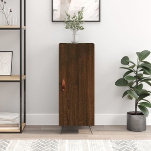 vidaXL, vidaXL Sideboard Braun Eichen-Optik 34,5x34x90 cm Holzwerkstoff