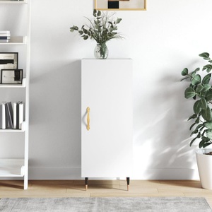 vidaXL, vidaXL Sideboard Weiß 34,5x34x90 cm Holzwerkstoff