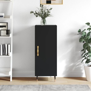 vidaXL, vidaXL Sideboard Schwarz 34,5x34x90 cm Holzwerkstoff