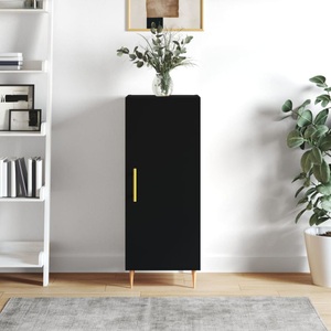 vidaXL, vidaXL Sideboard Schwarz 34,5x34x90 cm Holzwerkstoff