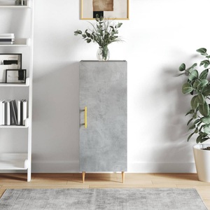 vidaXL, vidaXL Sideboard Betongrau 34,5x34x90 cm Holzwerkstoff