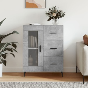 vidaXL, vidaXL Sideboard Betongrau 69,5x34x90 cm Holzwerkstoff