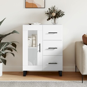 vidaXL, vidaXL Sideboard Weiß 69,5x34x90 cm Holzwerkstoff