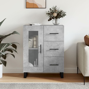 vidaXL, vidaXL Sideboard Betongrau 69,5x34x90 cm Holzwerkstoff