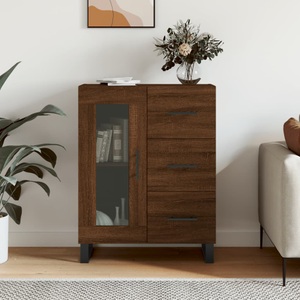 vidaXL, vidaXL Sideboard Braun Eichen-Optik 69,5x34x90 cm Holzwerkstoff
