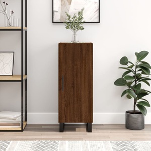 vidaXL, vidaXL Sideboard Braun Eichen-Optik 34,5x34x90 cm Holzwerkstoff