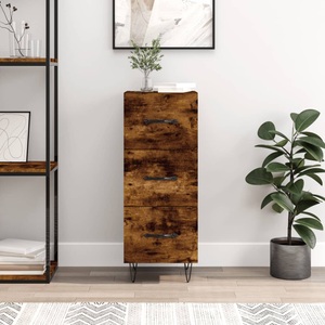 vidaXL, vidaXL Sideboard Räuchereiche 34,5x34x90 cm Holzwerkstoff
