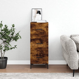 vidaXL, vidaXL Sideboard Räuchereiche 34,5x34x90 cm Holzwerkstoff