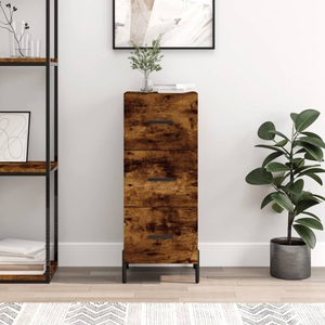 vidaXL, vidaXL Sideboard Räuchereiche 34,5x34x90 cm Holzwerkstoff