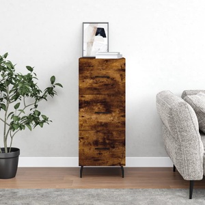 vidaXL, vidaXL Sideboard Räuchereiche 34,5x34x90 cm Holzwerkstoff