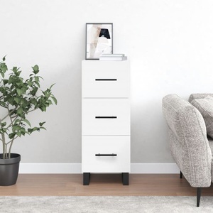 vidaXL, vidaXL Sideboard Weiß 34,5x34x90 cm Holzwerkstoff