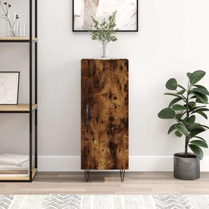 vidaXL, vidaXL Sideboard Räuchereiche 34,5x34x90 cm Holzwerkstoff