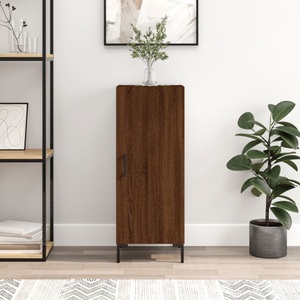 vidaXL, vidaXL Sideboard Braun Eichen-Optik 34,5x34x90 cm Holzwerkstoff