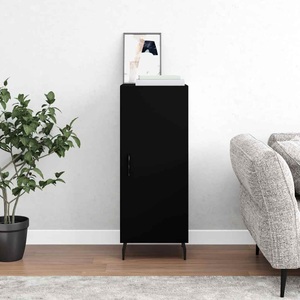 vidaXL, vidaXL Sideboard Schwarz 34,5x34x90 cm Holzwerkstoff
