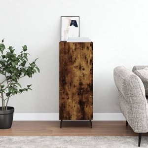 vidaXL, vidaXL Sideboard Räuchereiche 34,5x34x90 cm Holzwerkstoff