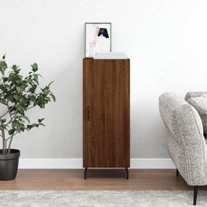 vidaXL, vidaXL Sideboard Braun Eichen-Optik 34,5x34x90 cm Holzwerkstoff