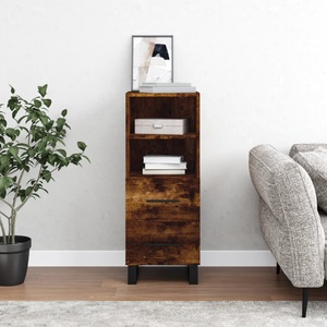 vidaXL, vidaXL Sideboard Räuchereiche 34,5x34x90 cm Holzwerkstoff