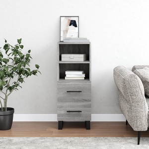 vidaXL, vidaXL Sideboard Grau Sonoma 34,5x34x90 cm Holzwerkstoff
