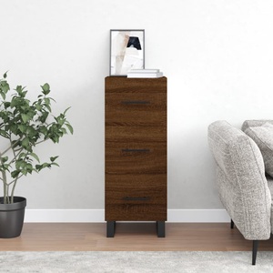 vidaXL, vidaXL Sideboard Braun Eichen-Optik 34,5x34x90 cm Holzwerkstoff