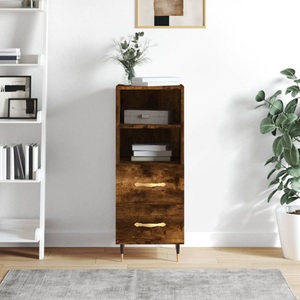 vidaXL, vidaXL Sideboard Räuchereiche 34,5x34x90 cm Holzwerkstoff