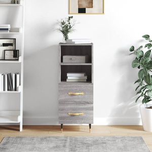vidaXL, vidaXL Sideboard Grau Sonoma 34,5x34x90 cm Holzwerkstoff