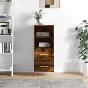 vidaXL, vidaXL Sideboard Räuchereiche 34,5x34x90 cm Holzwerkstoff