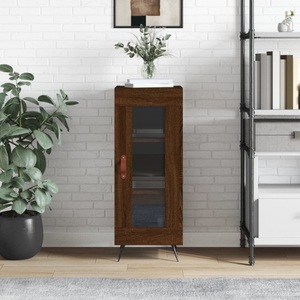 vidaXL, vidaXL Sideboard Braun Eichen-Optik 34,5x34x90 cm Holzwerkstoff
