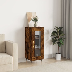 vidaXL, vidaXL Sideboard Räuchereiche 34,5x34x90 cm Holzwerkstoff