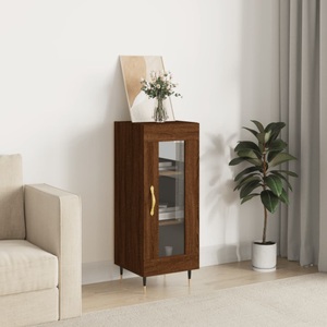 vidaXL, vidaXL Sideboard Braun Eichen-Optik 34,5x34x90 cm Holzwerkstoff