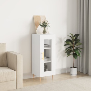 vidaXL, vidaXL Sideboard Weiß 34,5x34x90 cm Holzwerkstoff