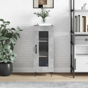 vidaXL, vidaXL Sideboard Betongrau 34,5x34x90 cm Holzwerkstoff