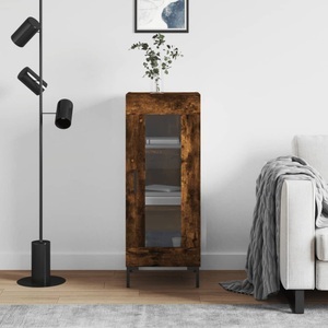 vidaXL, vidaXL Sideboard Räuchereiche 34,5x34x90 cm Holzwerkstoff