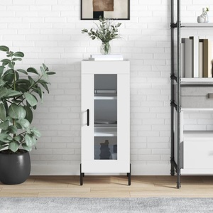 vidaXL, vidaXL Sideboard Weiß 34,5x34x90 cm Holzwerkstoff