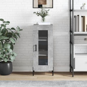 vidaXL, vidaXL Sideboard Betongrau 34,5x34x90 cm Holzwerkstoff