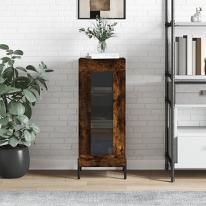 vidaXL, vidaXL Sideboard Räuchereiche 34,5x34x90 cm Holzwerkstoff