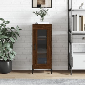 vidaXL, vidaXL Sideboard Braun Eichen-Optik 34,5x34x90 cm Holzwerkstoff