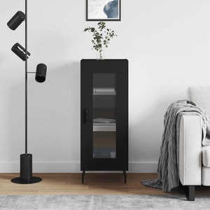 vidaXL, vidaXL Sideboard Schwarz 34,5x34x90 cm Holzwerkstoff