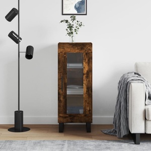 vidaXL, vidaXL Sideboard Räuchereiche 34,5x34x90 cm Holzwerkstoff