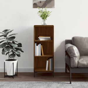 vidaXL, vidaXL Sideboard Braun Eichen-Optik 34,5x32,5x90 cm Holzwerkstoff